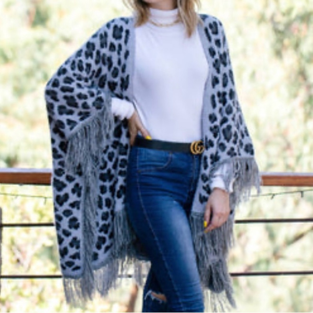 Coco Carmen Leopard Poncho